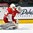 GRAND FORKS, NORTH DAKOTA - APRIL 22: Denmark's Kasper Krog #1 tracks the puck in a game against Latvia during relegation round action at the 2016 IIHF Ice Hockey U18 World Championship. (Photo by Matt Zambonin/HHOF-IIHF Images)

